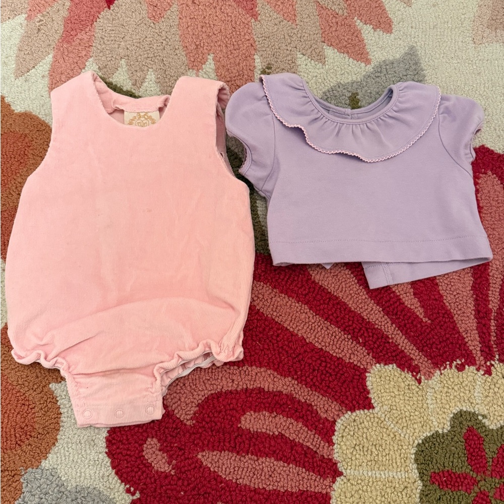 The Beaufort Bonnet Company Pink and Purple Kids One Pieces